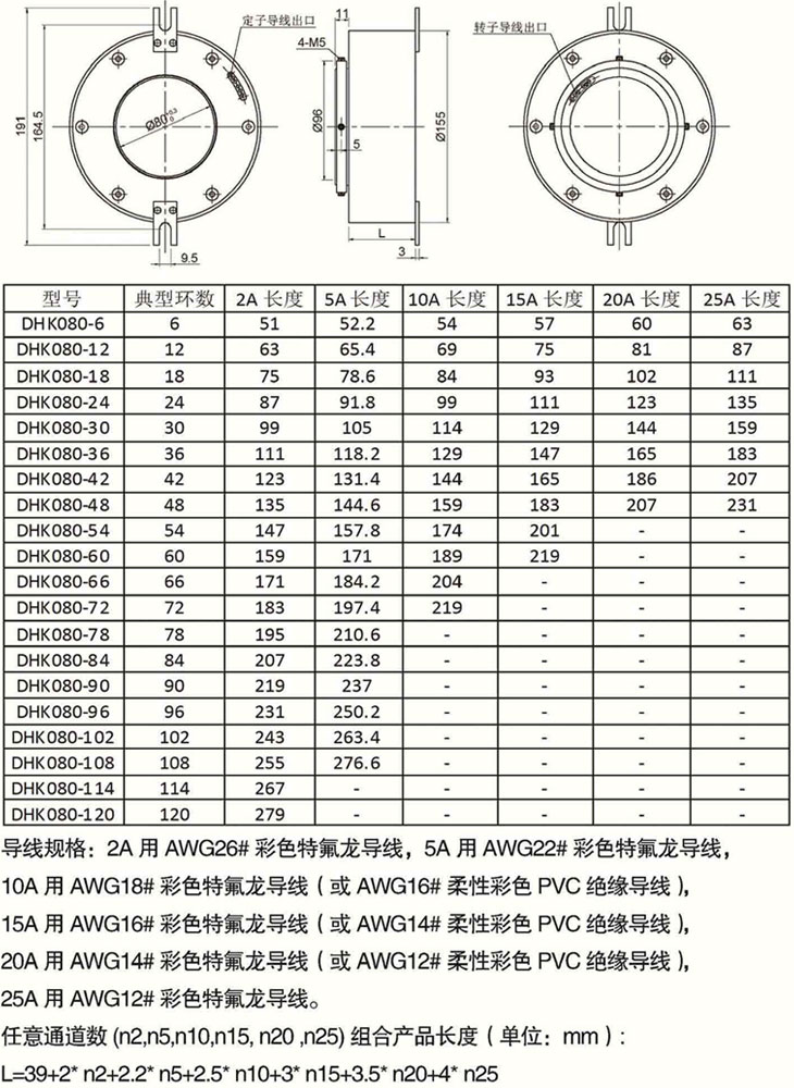 孔徑80的過孔滑環(huán)選型